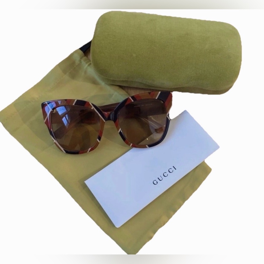 GUCCI Interlocking GG Acetate Square Frame Sungla… - image 10